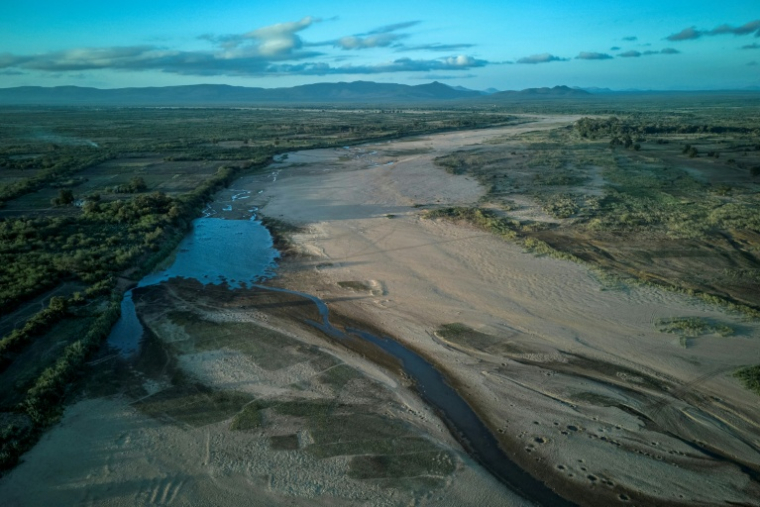 Le lit de la rivière Mandrare, dans la région d'Anosy, au sud de Madagascar, le 23 septembre 2026 ( AFP / Razafindrakoto Mamy Nirina )