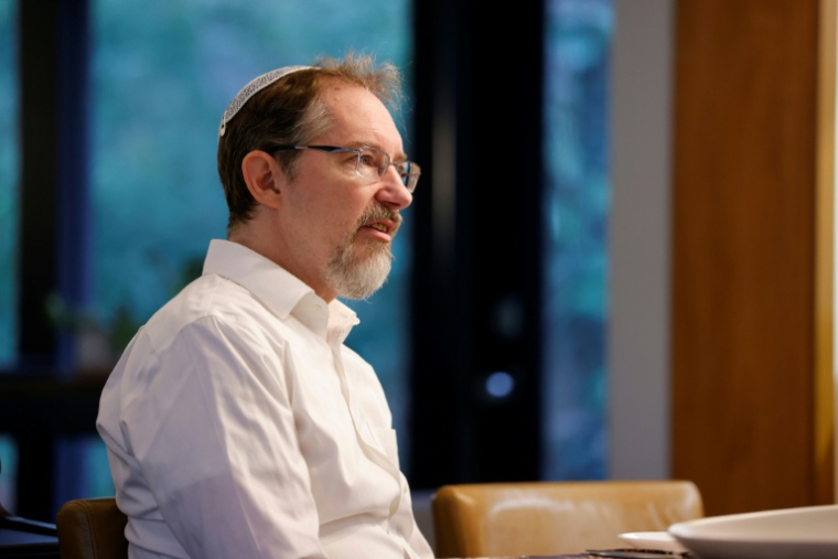 Le rabbin Nadav Caine à Ann Arbor, dans le Michigan, le 8 octobre  2026  ( AFP / JEFF KOWALSKY )