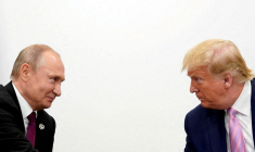 Le président américain Donald Trump et le président russe Vladimir Poutine
