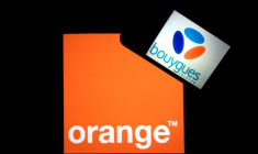 Les logos des sociétés Orange et Bouygues Telecom