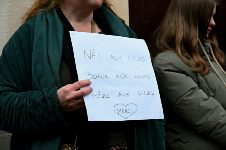 Manifestation contre la fermeture de la maternité des Lilas, en Seine-Saint-Denis, le 30 octobre 2025 ( AFP / Bertrand GUAY )