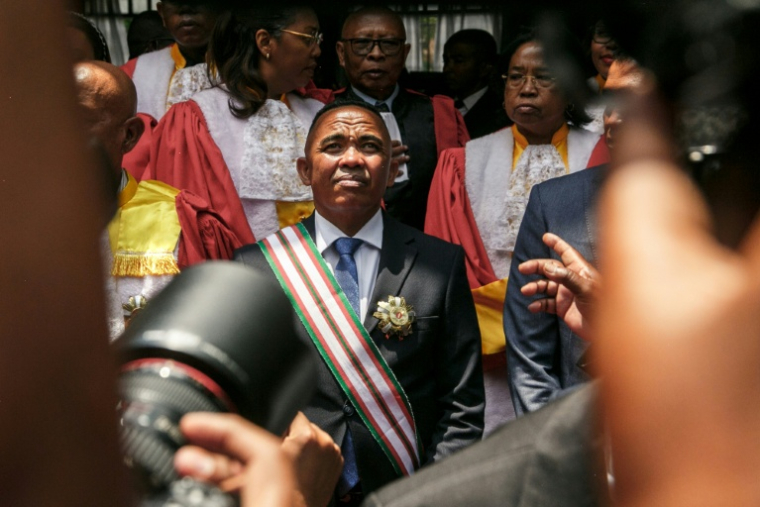 Le nouveau président de Madagascar, Michaël Randrianirina, à Antananarivo à Madagascar, le 17 octobre 2025 ( AFP / RIJASOLO )