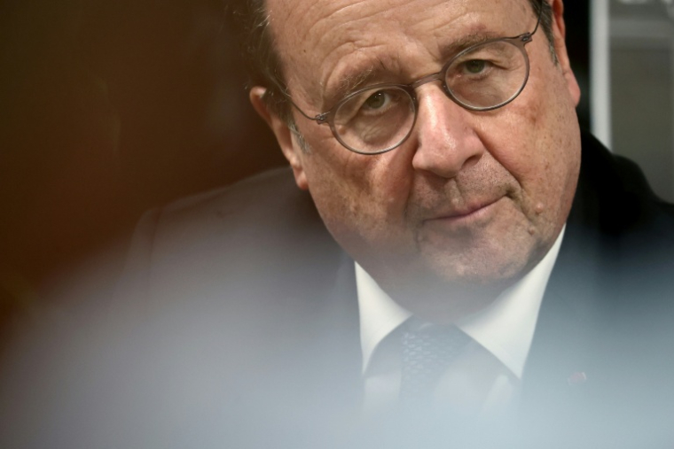 François Hollande le 26 février 2026 à Lyon  ( AFP / Alex MARTIN )
