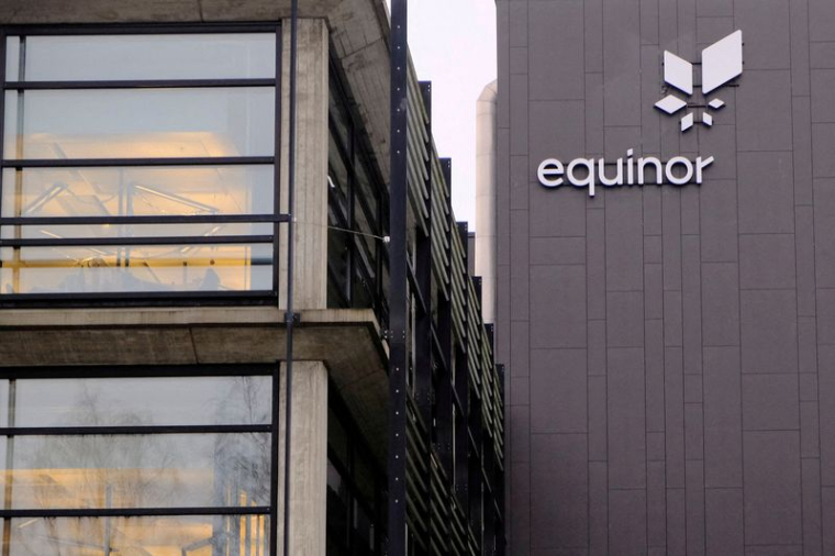Le logo d'Equinor au siège de la société