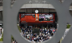 Une foule de spectateur assistant à Roland Garros