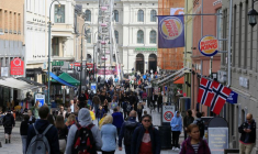 Vue sur une rue d'Oslo