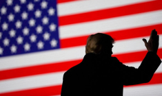L'ancien président américain Donald Trump lors d'un rassemblement au Texas