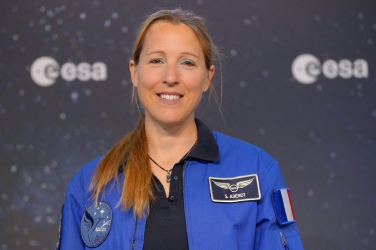L'astronaute française de l'ESA, Sophie Adenot, lors d'une conférence de presse à l'Agence spatiale européenne (ESA) à Cologne, le 5 janvier 2026 en Allemagne ( AFP / Pau Barrena )