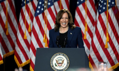 Kamala Harris lors d'un événement de campagne