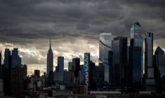 La ligne d'horizon de New York et l'Empire State Building