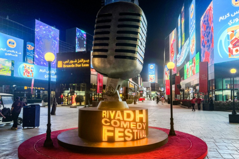 Le Riyadh Comedy Festival, le 6 octobre 2025 en Arabie saoudite ( AFP / Fayez Nureldine )