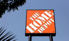 Le logo de la chaîne américaine de bricolage Home Depot à Mexico