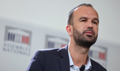 Manuel Bompard à Paris, le 21 septembre 2022. ( AFP / THOMAS SAMSON )