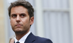 Gabriel Attal, à Matignon, le 2 septembre 2025 ( AFP / THOMAS SAMSON )