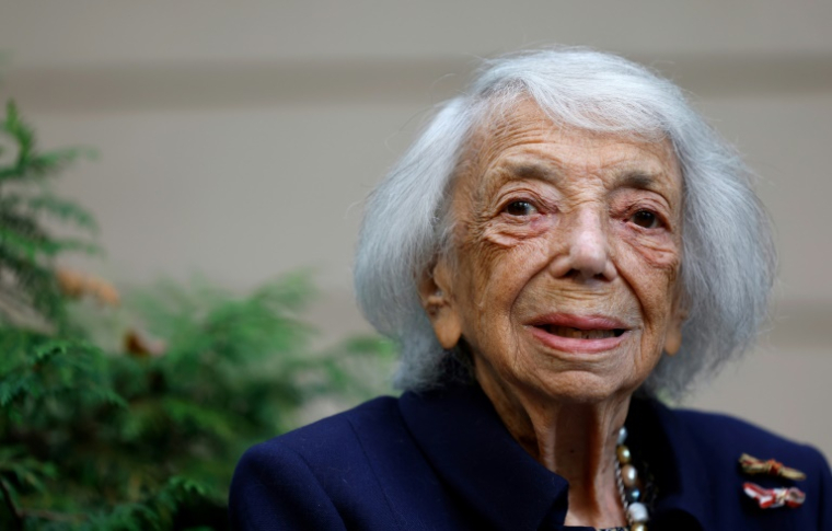 L'Allemande Margot Friedländer, survivante de l'Holocauste, le 23 septembre 2024 à Berlin ( AFP / Odd ANDERSEN )