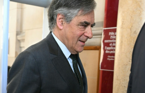 L'ex-Premier ministre François Fillon, le 29 avril 2025 au Palais de justice de Paris ( AFP / Bertrand GUAY )