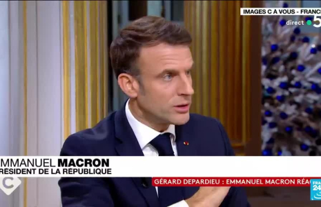 Emmanuel Macron dénonce une "chasse à l'homme" contre Gérard Depardieu