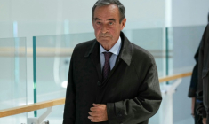 L'ancien PDG de Lafarge, Bruno Lafont, le 4 novembre 2025 au tribunal correctionnel de Paris ( AFP / Dimitar DILKOFF )