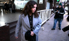 Dalma Maradona, la fille de Diego Maradona, quitte le tribunal de San Isidro, en Argentine, le 9 juin 2026 ( AFP / Luis ROBAYO )