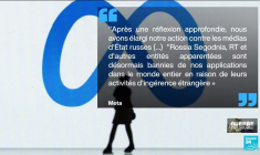 Meta interdit les médias d'État russes sur ses plateformes