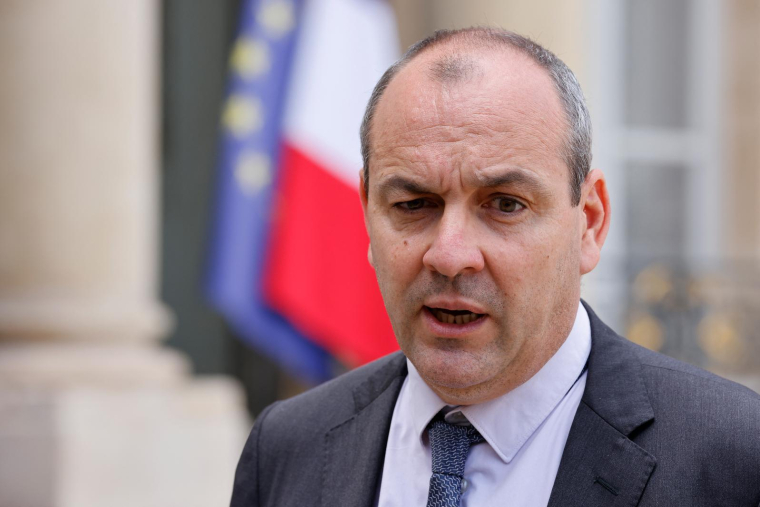 Laurent Berger, en juillet 2021, à Paris ( AFP / LUDOVIC MARIN )