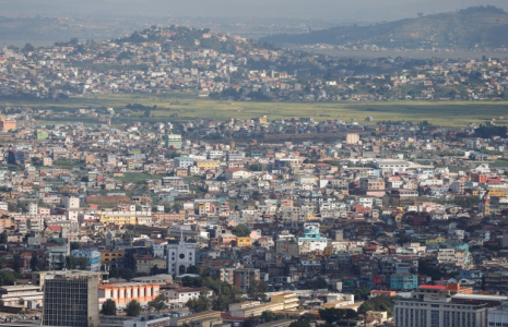 Vue des environs d'Antananarivo, le 24 avril 2025. ( AFP / Ludovic MARIN )