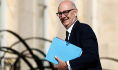 Le ministre de l'Economie, Roland Lescure, arrivant à l'Elysée, à Paris, le 26 mai 2026 ( POOL / Tom Nicholson )