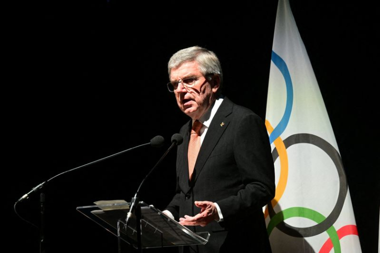 Thomas Bach, président du CIO, participe à un événement marquant le compte à rebours d'un an