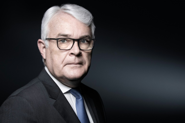 Le Procureur national financier Jean-François Bohnert, le 15 avril 2021 à Paris ( AFP / JOEL SAGET )