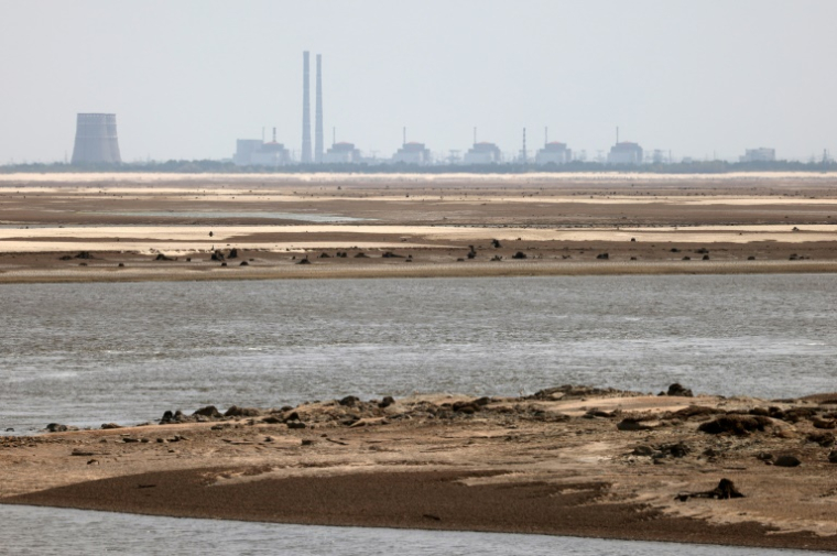 La centrale nucléaire de Zaporijjia, le 7 juillet 2023 en Ukraine ( AFP / Anatolii Stepanov )