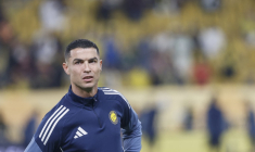 Cristiano Ronaldo à Riyad, en Arabie Saoudite le 23 novembre 2025. ( AFP / FAYEZ NURELDINE )