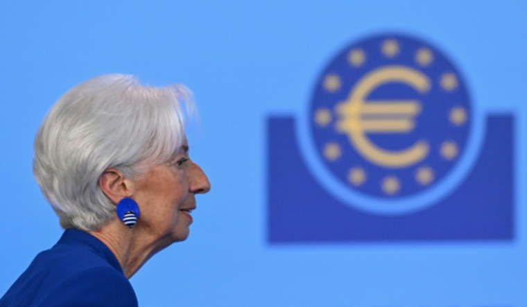 Christine Lagarde, présidente de la BCE, le 11 juin 2026 à Francfort  ( AFP / Kirill KUDRYAVTSEV )