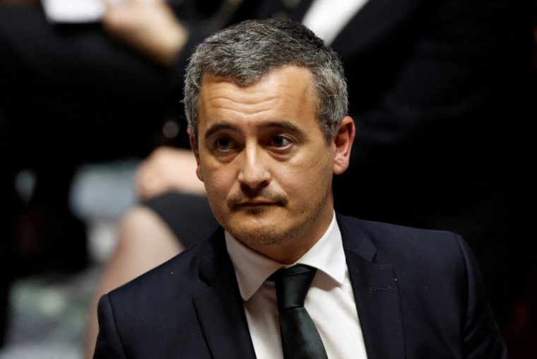 Le ministre de l'Intérieur français, Gérald Darmanin, à l'Assemblée nationale