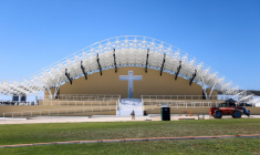 Une des étapes de l'occasion de la XXXVIIe Journée mondiale de la jeunesse, à Lisbonne, au Portugal