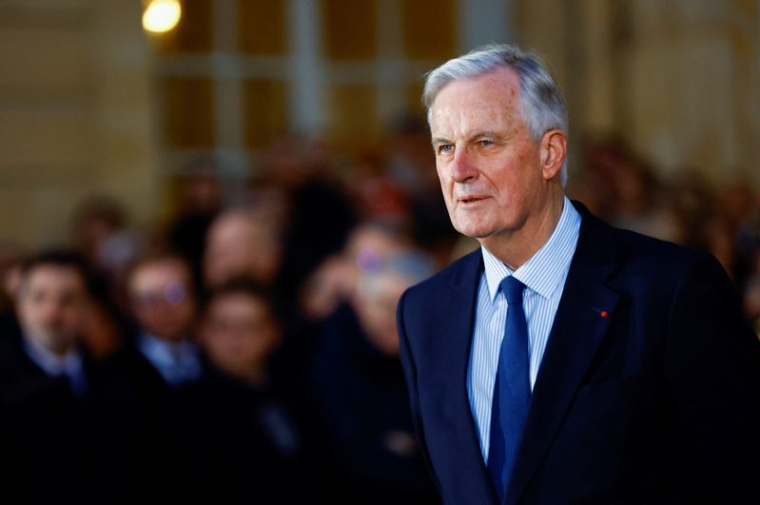 Cérémonie de remise à l'hôtel Matignon à Paris