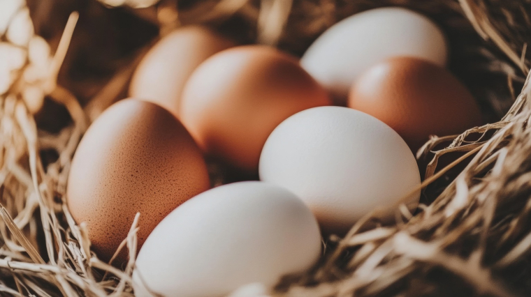 La consommation nationale cro&icirc;t m&ecirc;me si les Fran&ccedil;ais aiment davantage les &oelig;ufs que les poulaillers. (cr&eacute;dit: Adobe Stock/photo g&eacute;n&eacute;r&eacute;e par IA)