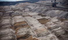 La mine de charbon à ciel ouvert d'Elsdorf, en Allemagne, le 14 janvier 2020. ( dpa / Federico Gambarini )