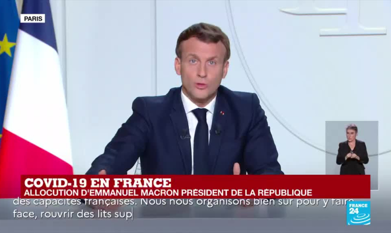 Allocution d'Emmanuel Macron : "près de 9 000 patients seront en réanimation à la mi-novembre"