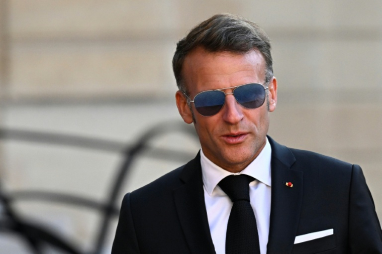 Emmanuel Macron au Palais de l'Elysée, à Paris, le 10 juillet 2026 ( AFP / JULIEN DE ROSA )