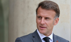 Le président Emmanuel Macron à l'Elysée, le 21 mai 2026 à Paris ( AFP / Ludovic MARIN )