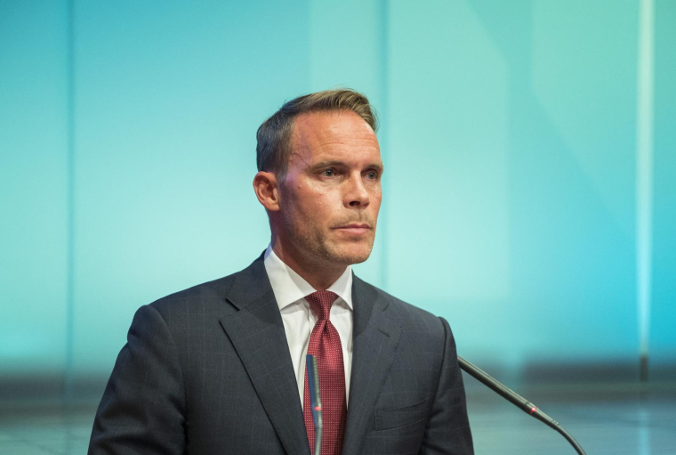 Trond Grande,numéro deux du fonds souverain norvégien ( NTB scanpix/AFP / VIDAR RUUD )