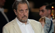 Errol Musk, homme d'affaires sud-africain et père d'Elon Musk, dans la cathédrale du Christ-Sauveur de Moscou pour des célébrations de Pâques le dimanche 12 avril ( POOL / Alexander Zemlianichenko )