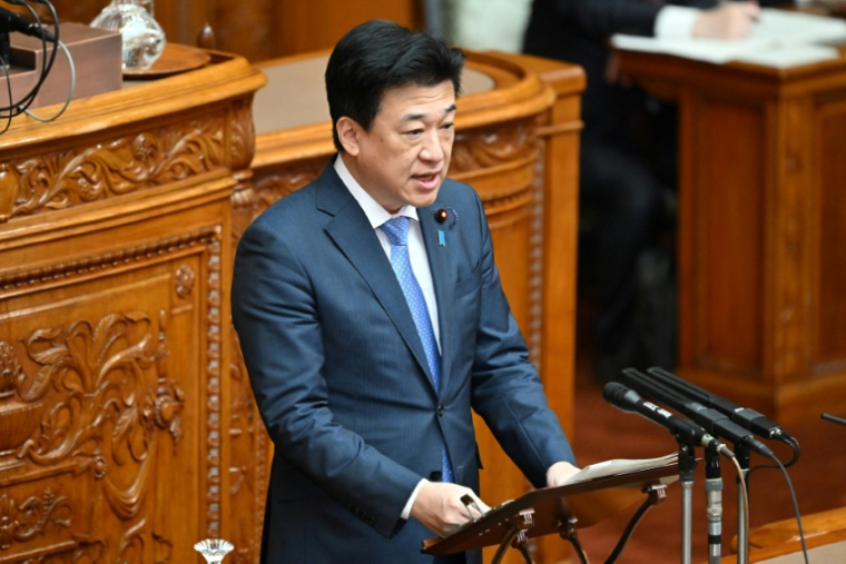 Le principal porte-parole du gouvernement Minoru Kihara à Tokyo le 8 mai 2026 ( AFP / Kazuhiro NOGI )
