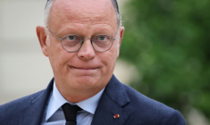 Le président du parti Horizons, Edouard Philippe, le 10 octobre 2025 à Paris ( AFP / Ludovic MARIN )