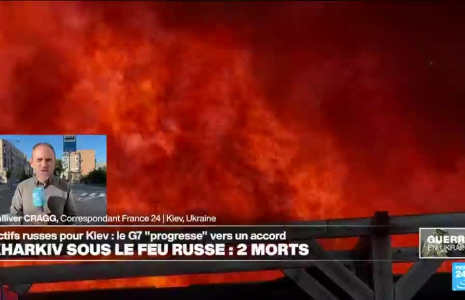 Ukraine : une frappe russe sur un centre commercial de Kharkiv fait deux morts