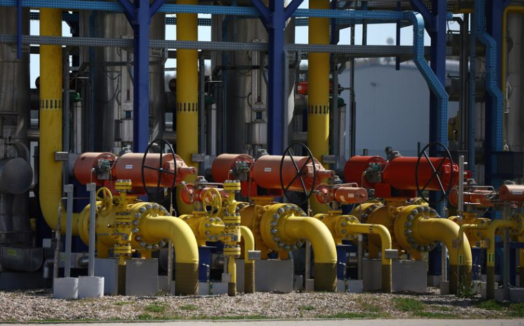 Photo d'archives d'une installation de gaz