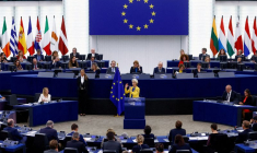 Photo d'archives du Parlement européen en session, à Strasbourg