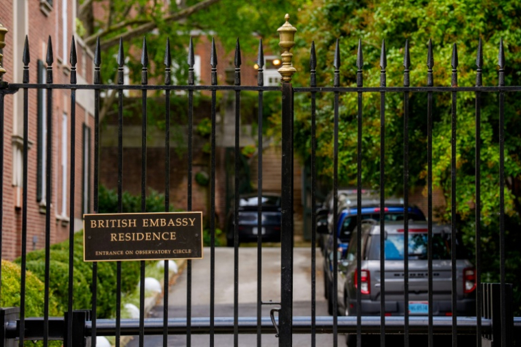 Complexe de l’ambassade britannique et résidence de l’ambassadeur, le 11 septembre 2025, Washington (DC) ( GETTY IMAGES NORTH AMERICA / Andrew Harnik )