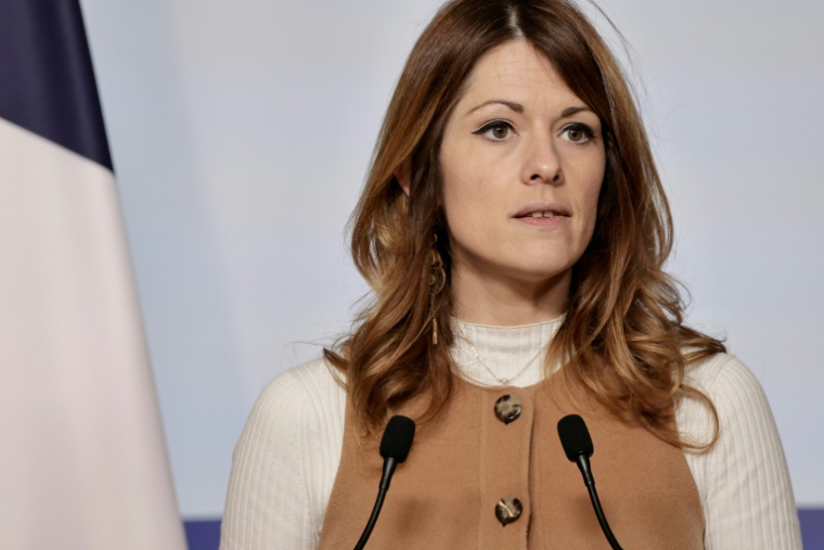 La porte-parole du gouvernement Maud Bregeon à Paris le 3 juin 2026 ( AFP / STEPHANE DE SAKUTIN )