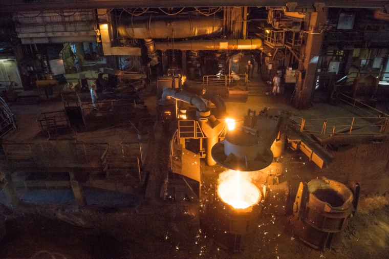 Le site de Saint-Gobain PAM, à Pont-à-Mousson, en 2016 ( AFP / SEBASTIEN BOZON )
